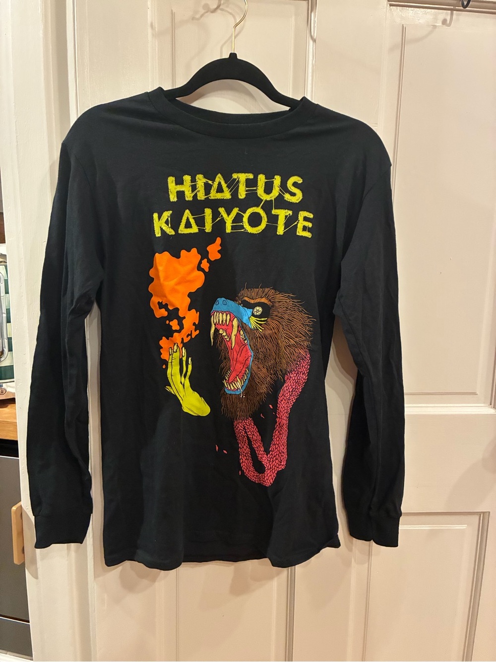 Hiatus Kaiyote Graphic Tee with Neon Print
